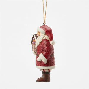 Gingerbread Santa Ornament by Jim Shore - Heartwood Creek