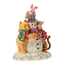 Load image into Gallery viewer, Pooh &amp; Friend Snowman - Disney Traditions
