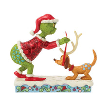 Load image into Gallery viewer, Grinch Tying Antlers on Max - Jim Shore Dr. Seuss
