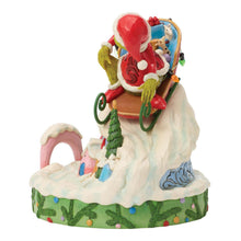 Load image into Gallery viewer, Grinch on Small Sled Figurine - Jim Shore Dr. Seuss
