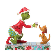 Load image into Gallery viewer, Grinch Giving Max a Bone Figure - Jim Shore Dr. Seuss
