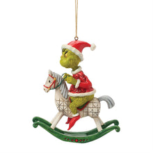 Load image into Gallery viewer, Grinch on Rocking Horse Ornament - Jim Shore Dr. Seuss
