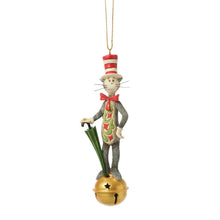 Load image into Gallery viewer, Cat in Hat on Jingle Bell Ornament - Jim Shore - Dr. Seuss
