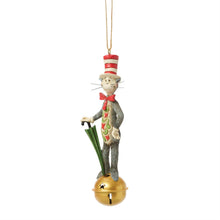 Load image into Gallery viewer, Cat in Hat on Jingle Bell Ornament - Jim Shore - Dr. Seuss

