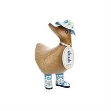 Load image into Gallery viewer, DCUK White Hat Boots - Duckys DCUK Wooden Duck Decor - Hallmark Timmins
