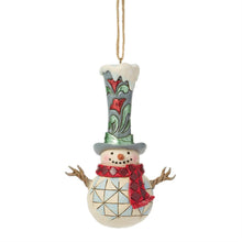 Load image into Gallery viewer, Snowman Tall Top Hat Ornament  - Jim Shore Heartwood Creek
