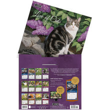 Load image into Gallery viewer, Love Of Cats 2025 LANG Deluxe Wall Calendar
