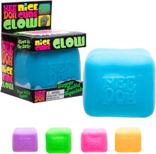 Load image into Gallery viewer, Schylling NeeDoh Nice Cube Glow - Squeeze Toy with a Super Solid Squish
