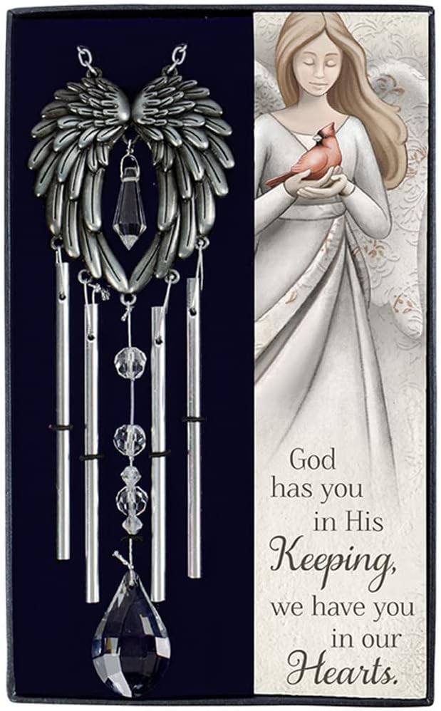 Carson - God Has You Angel Wings Memorial Wind Chime