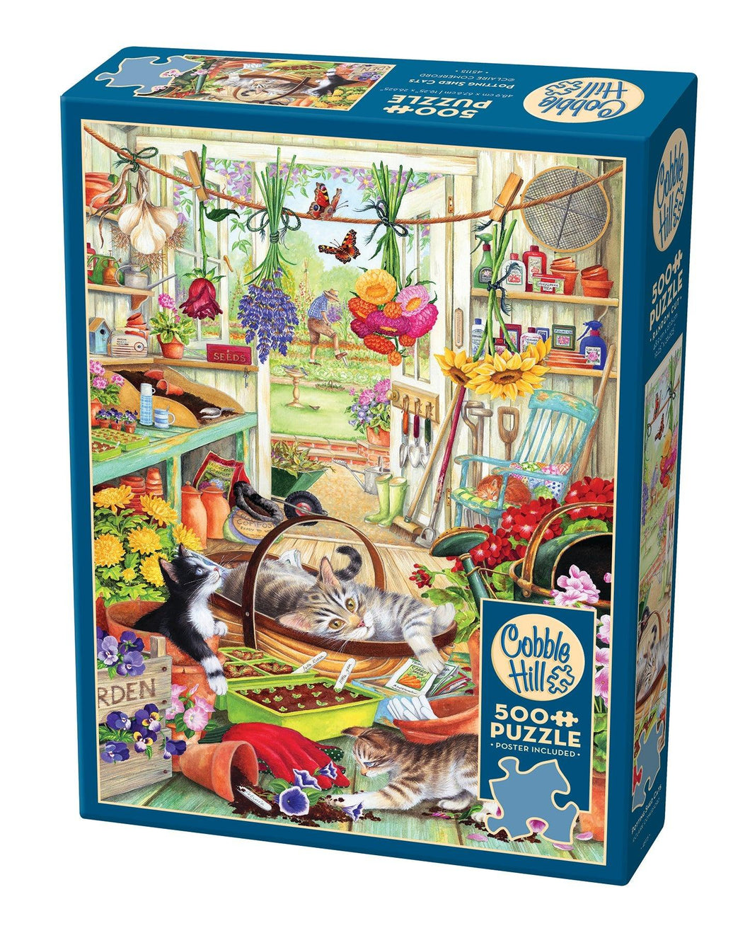 Potting Shed Cats - 500 Piece Puzzle by Cobble Hill