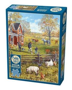 Young Family Farm - 500 Piece Puzzle by Cobble Hill