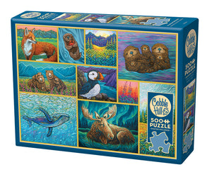 Alaskan Animals - 500 Piece Puzzle by Cobble Hill