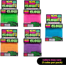 Load image into Gallery viewer, Schylling NeeDoh Nice Cube Glow - Squeeze Toy with a Super Solid Squish
