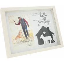 Load image into Gallery viewer, DOG GOODBYE 9.5&quot; X 7.5&quot; SHADOW BOX FRAME (HOLDS 4&quot; X 6&quot; PHOTO)
