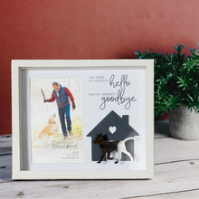 Load image into Gallery viewer, DOG GOODBYE 9.5&quot; X 7.5&quot; SHADOW BOX FRAME (HOLDS 4&quot; X 6&quot; PHOTO)
