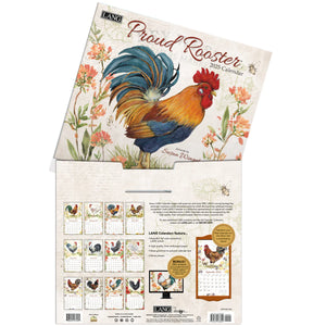 Proud Rooster 2025 LANG Deluxe Wall Calendar