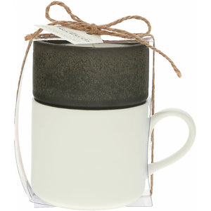 AUNT STACKING MUG AND CANDLE SET 100% SOY WAX SCENT: TRANQUILITY