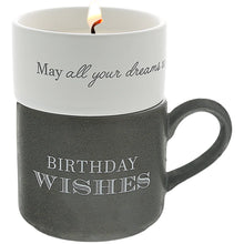 Load image into Gallery viewer, BIRTHDAY STACKING MUG AND CANDLE SET 100% SOY WAX SCENT: TRANQUILITY
