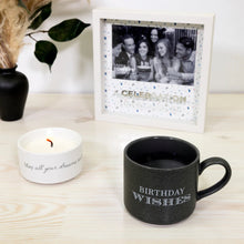 Load image into Gallery viewer, BIRTHDAY STACKING MUG AND CANDLE SET 100% SOY WAX SCENT: TRANQUILITY
