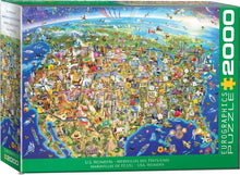 Load image into Gallery viewer, U.S. Wonders - 2000 Piece Puzzle by Eurographics
