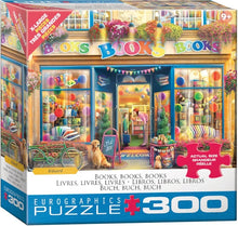 Load image into Gallery viewer, Books, Books, Books - 300 Piece Puzzle by Eurographics
