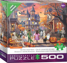 Load image into Gallery viewer, Bones and Bats - 500 Piece Puzzle by Eurographics
