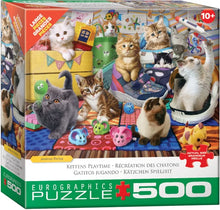 Load image into Gallery viewer, Kittens Playtime - 500 Piece Puzzle by Eurographics
