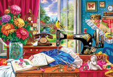 Load image into Gallery viewer, Sewing Memories Tin - 550 Piece Puzzle by EuroGraphics
