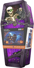 Load image into Gallery viewer, Spooky Coffin Tin - 550 Piece Puzzle by Eurographics
