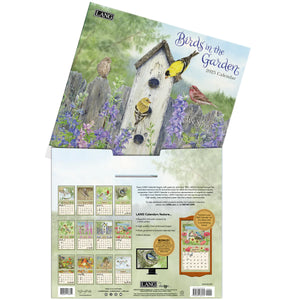 Birds In The Garden 2025 LANG Deluxe Wall Calendar