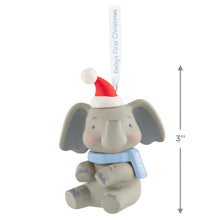 Load image into Gallery viewer, Baby Boy&#39;s First Christmas Elephant 2025 Ornament
