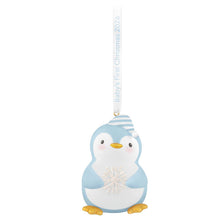 Load image into Gallery viewer, Baby Boy's First Christmas Penguin 2026 Ornament
