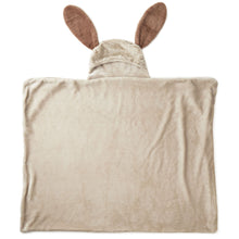 Load image into Gallery viewer, Baby Bunny Hooded Blanket With Pockets
