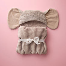 Load image into Gallery viewer, Baby Elephant Hooded Blanket With Pockets
