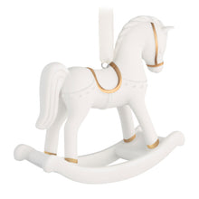 Load image into Gallery viewer, Baby's First Christmas Rocking Horse 2026 Porcelain Ornament
