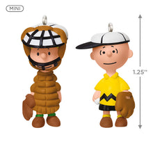 Load image into Gallery viewer, Mini The Peanuts® Gang Playing Catch Ornaments, Set of 2

