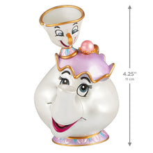 Load image into Gallery viewer, Disney Beauty and the Beast 35th Anniversary Mrs. Potts and Chip Ornament - Hallmark Timmins

