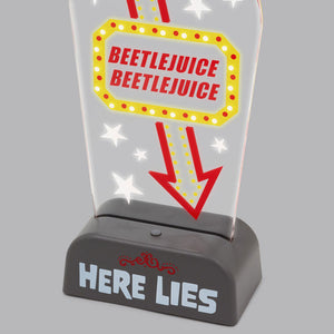 Beetlejuice™ Light-Up Tabletop Sign, 10.5"