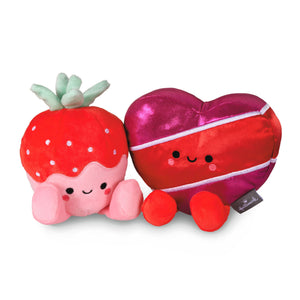 Better Together Strawberry and Chocolates Magnetic Plush Pair, 5.5"