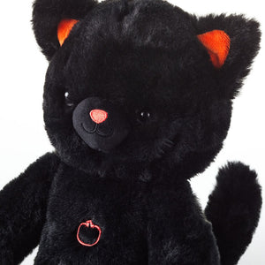 Black Cat Halloween Plush With Sound, 9.6"