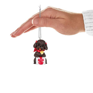 Puppy Love Poodle 2024 Ornament