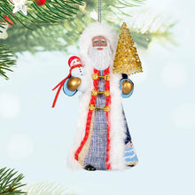 Load image into Gallery viewer, Black Father Christmas Ornament
