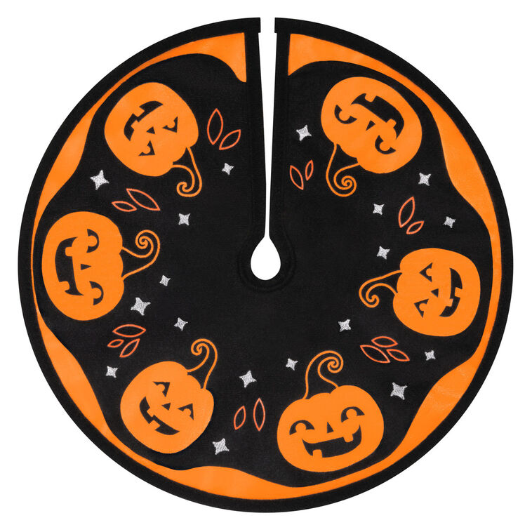 Mini Halloween Time Fabric Tree Skirt, 12