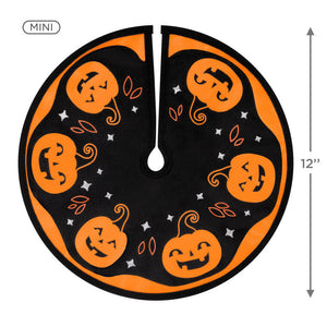 Mini Halloween Time Fabric Tree Skirt, 12"