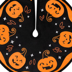 Mini Halloween Time Fabric Tree Skirt, 12"