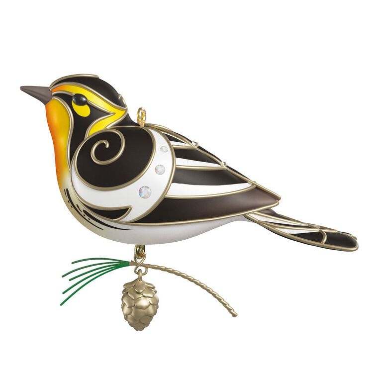 The Beauty of Birds Blackburnian Warbler Ornament