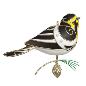 The Beauty of Birds Blackburnian Warbler Ornament