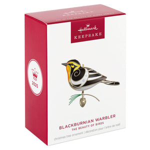 The Beauty of Birds Blackburnian Warbler Ornament