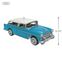 Load image into Gallery viewer, Mini Lil&#39; Classic Cars 1955 Chevrolet® Nomad® Wagon 2025 Metal Ornament, 0.75&quot;
