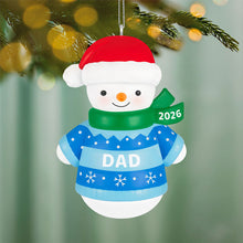 Load image into Gallery viewer, Dad Snowman 2026 Ornament
